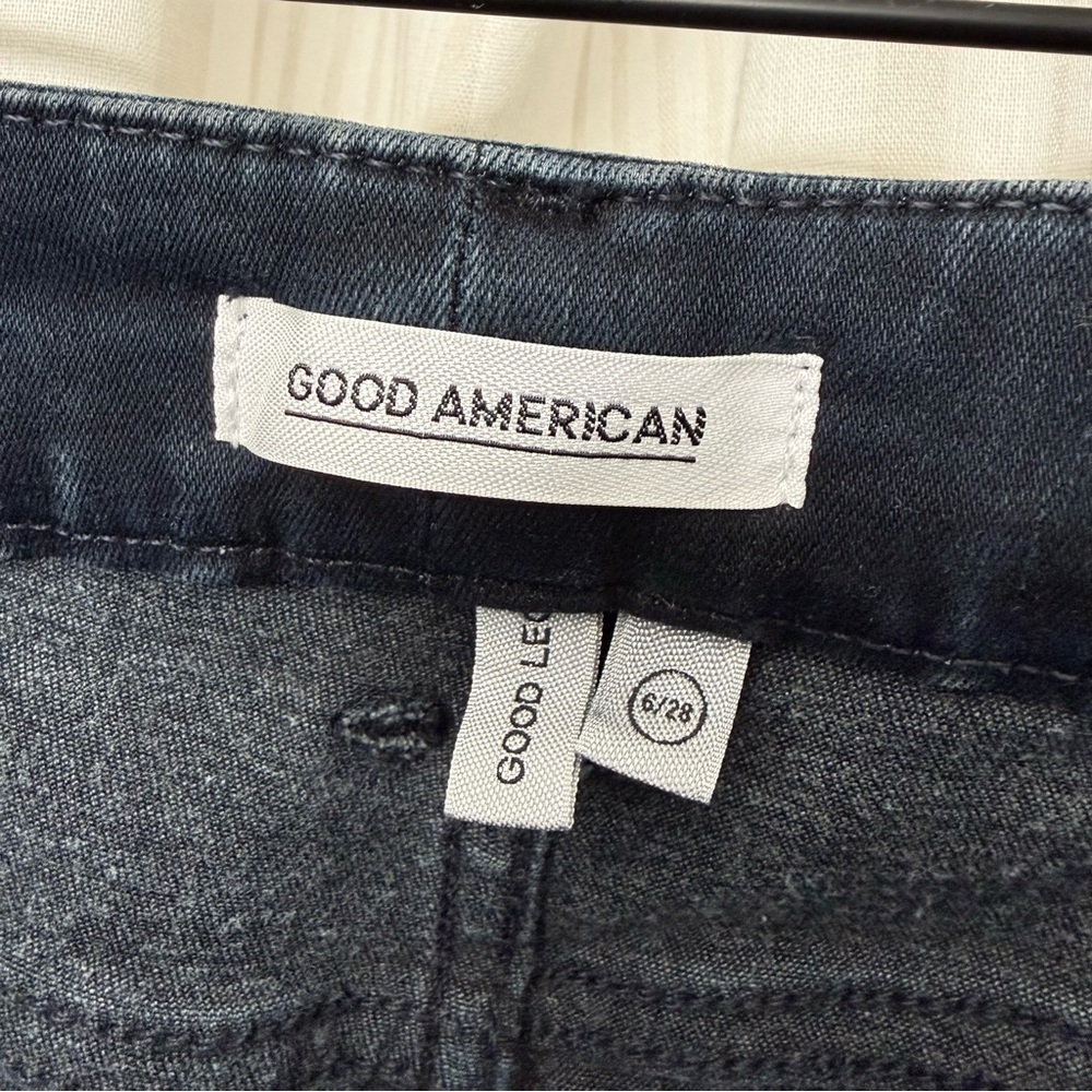 NWT💥 GOOD AMERICAN Good Legs High Waist Skinny Distressed Jeans - Picture 4 of 8
